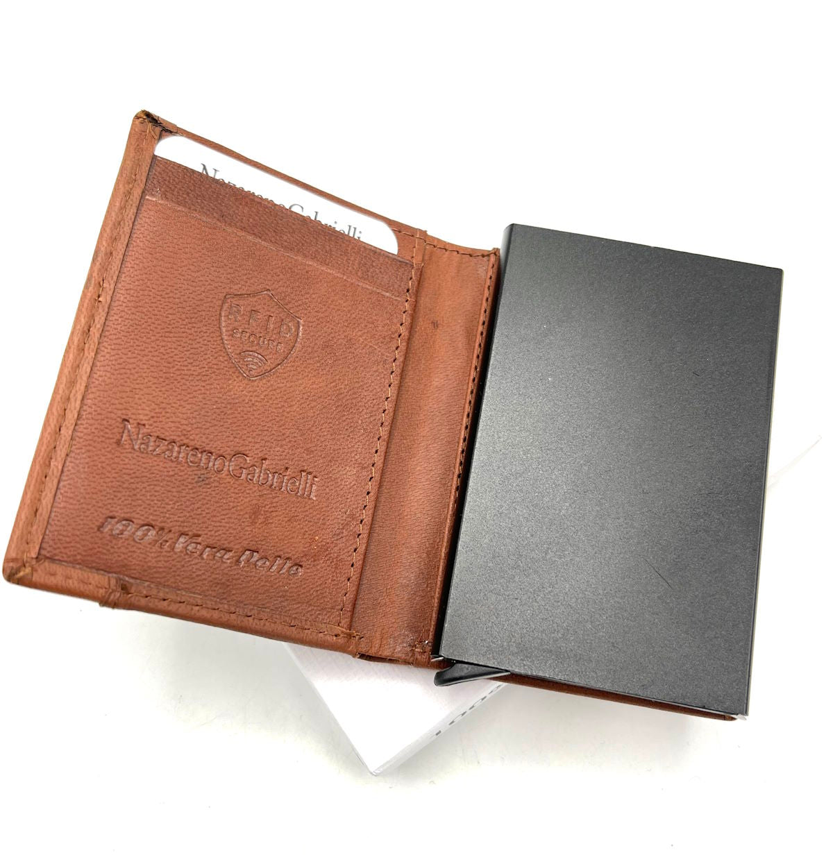 Genuine leather wallet, N.Gabrielli, art. PDK389-82
