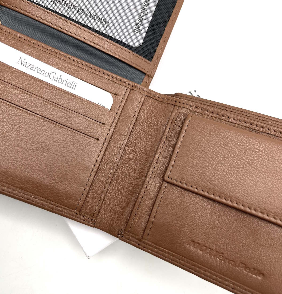 Portafoglio in vera pelle, N.Gabrielli, art. PDK391-1