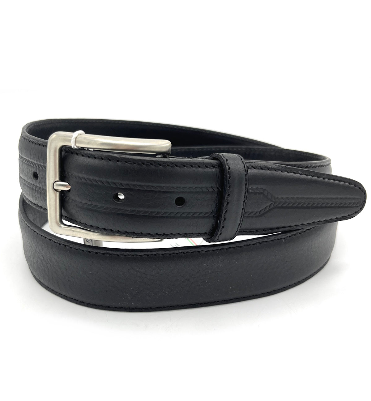 Genuine leather belt, Handmade in Italy, Brand Enrico Coveri,  art. EC3509