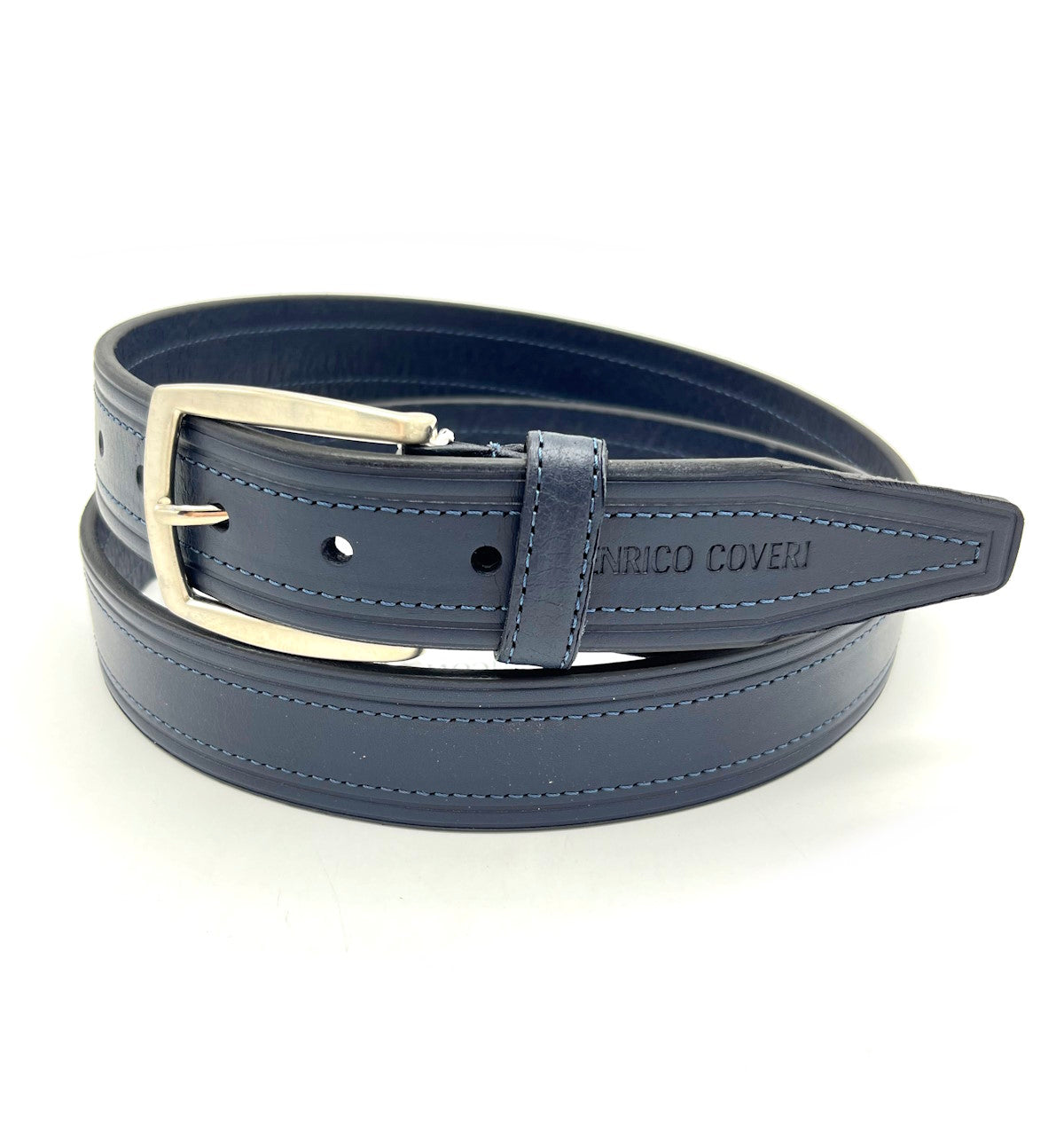 Genuine leather belt, Handmade in Italy, Brand Enrico Coveri, art. EC3503