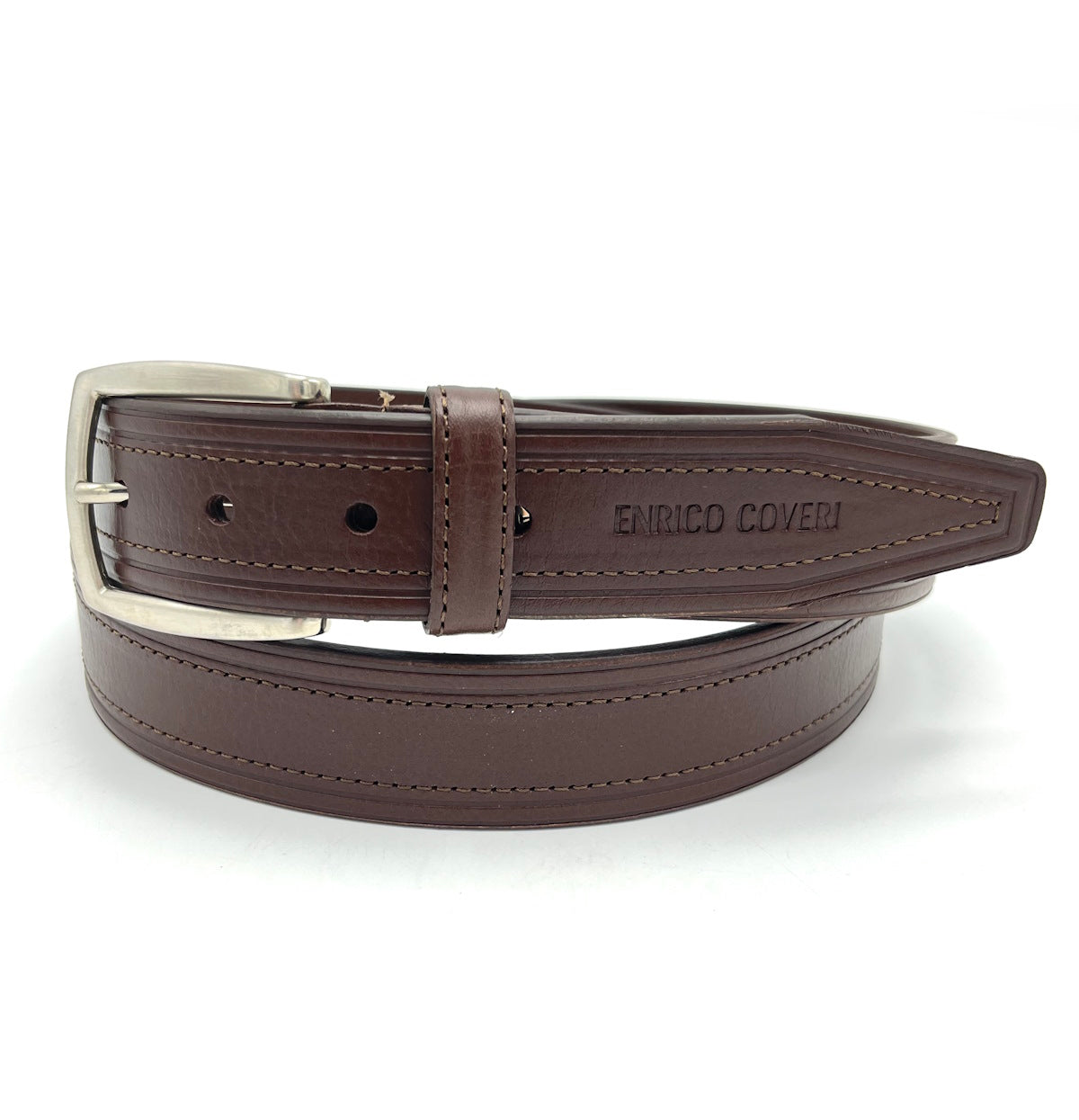 Genuine leather belt, Handmade in Italy, Brand Enrico Coveri, art. EC3503