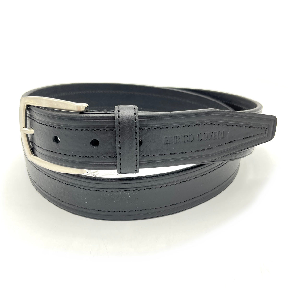 Genuine leather belt, Handmade in Italy, Brand Enrico Coveri, art. EC3503