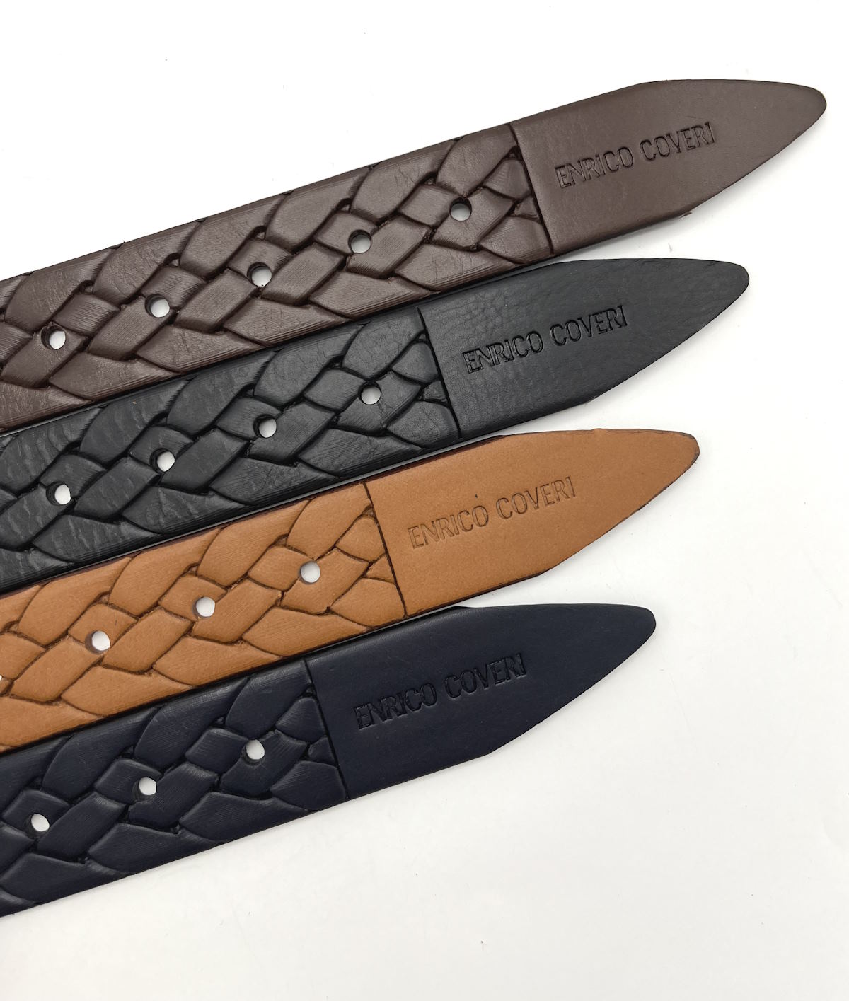 Genuine leather belt, Handmade in Italy, Brand Enrico Coveri, art. EC3513