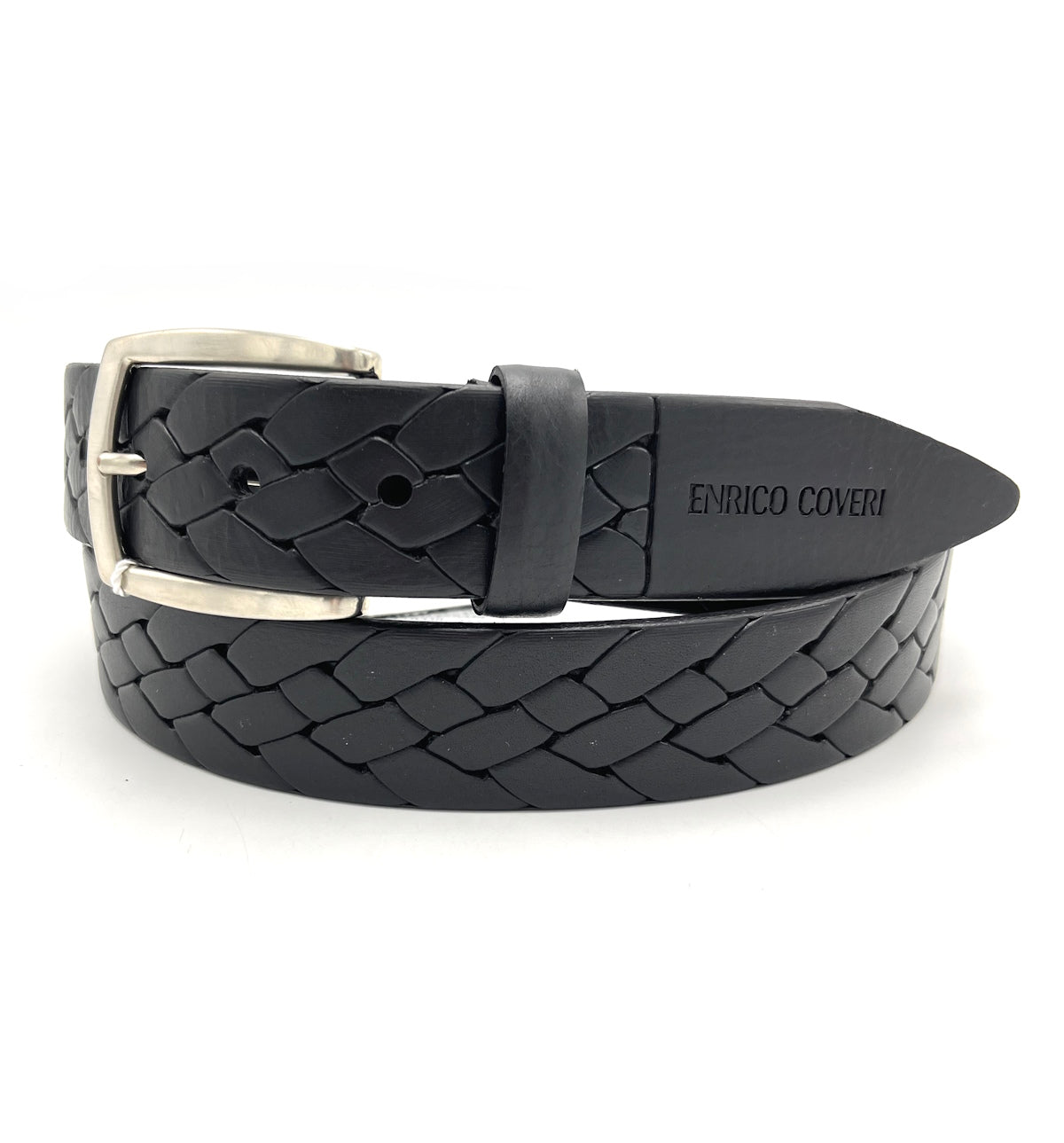 Genuine leather belt, Handmade in Italy, Brand Enrico Coveri, art. EC3513