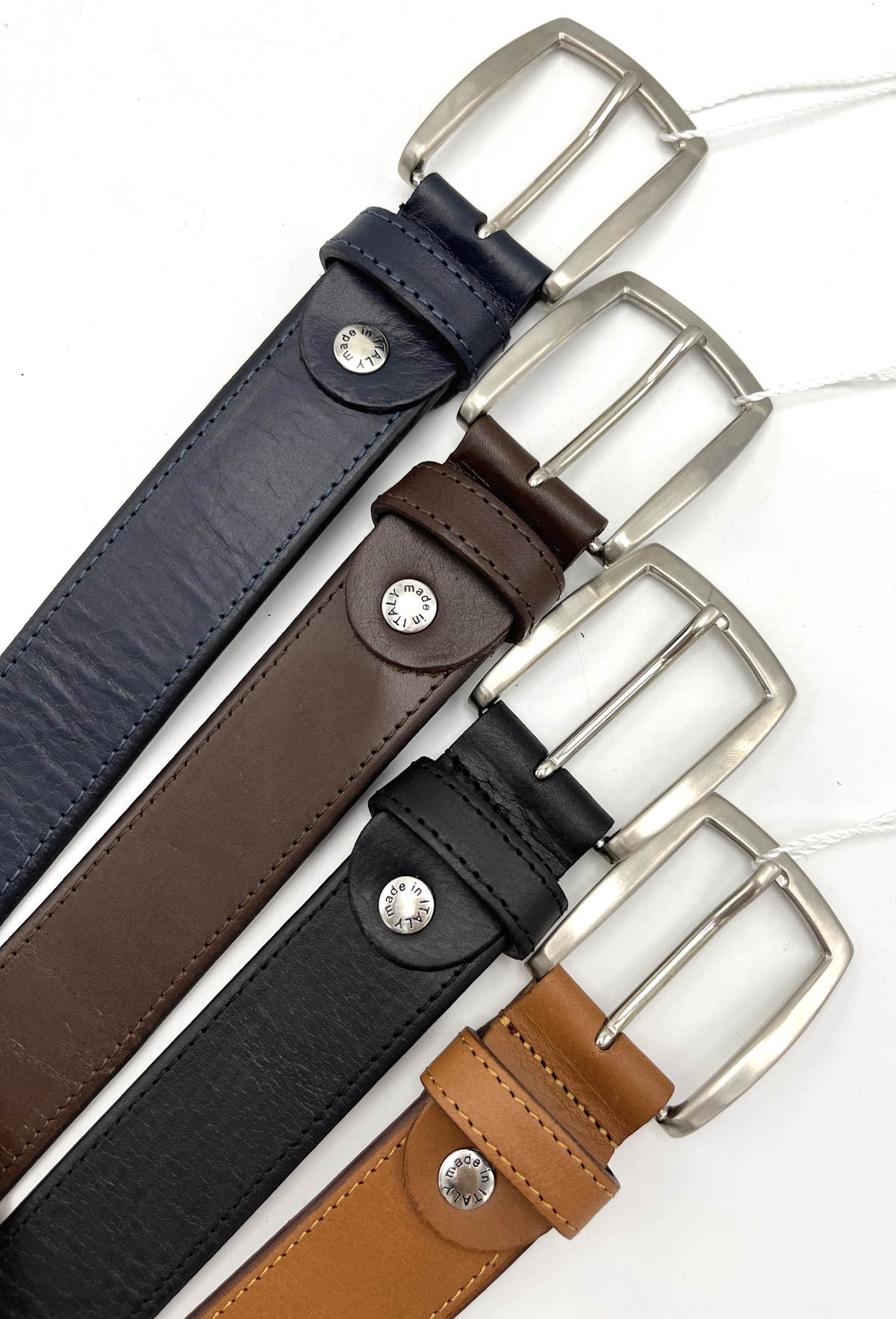 Genuine leather belt, Handmade in Italy, Brand Enrico Coveri, art. EC3507