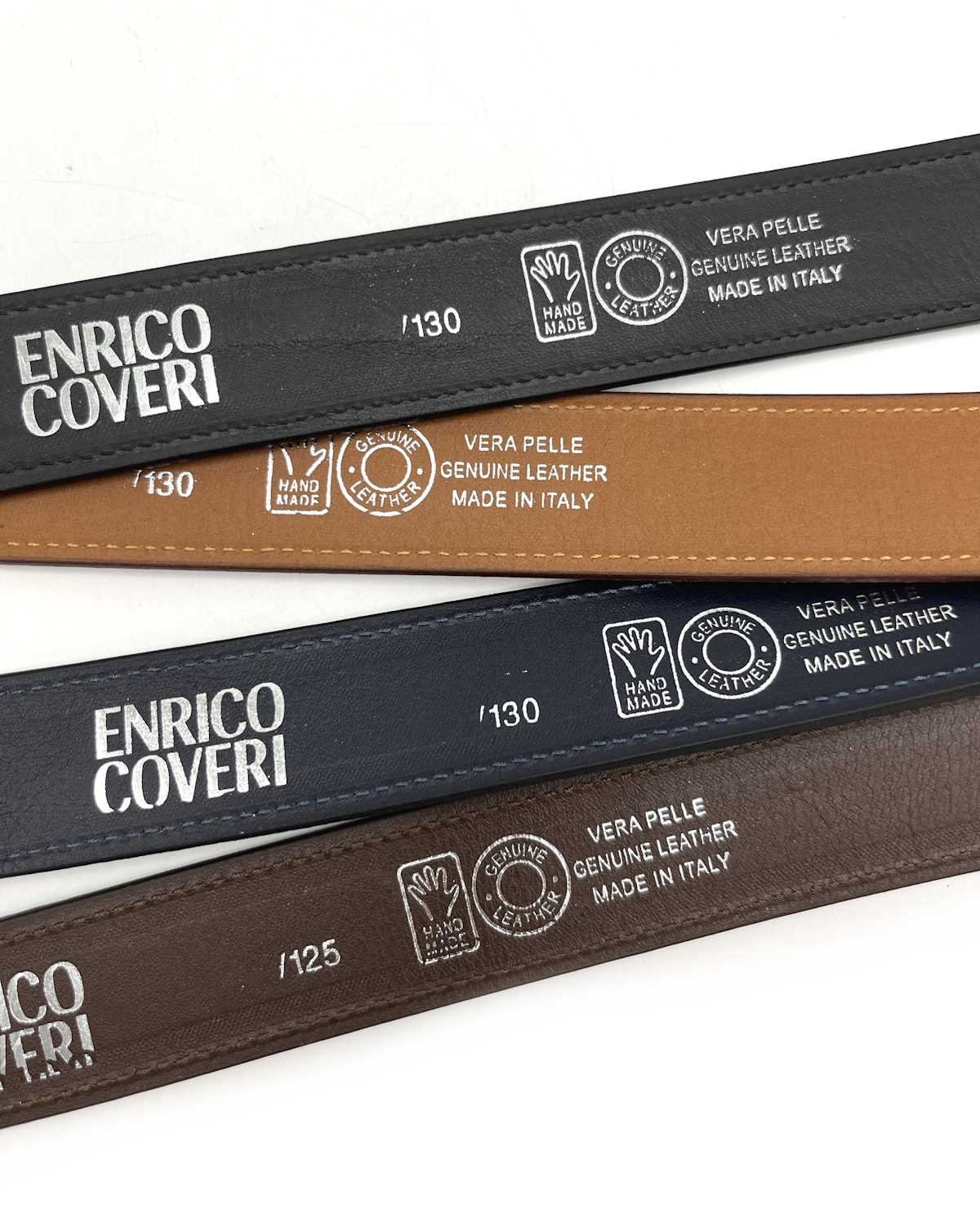 Genuine leather belt, Handmade in Italy, Brand Enrico Coveri, art. EC3507