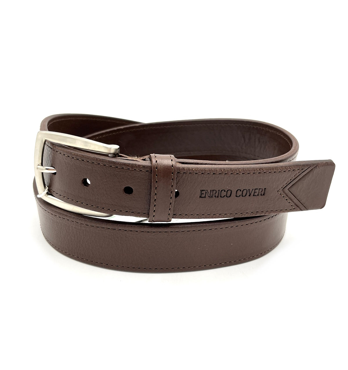 Genuine leather belt, Handmade in Italy, Brand Enrico Coveri, art. EC3505