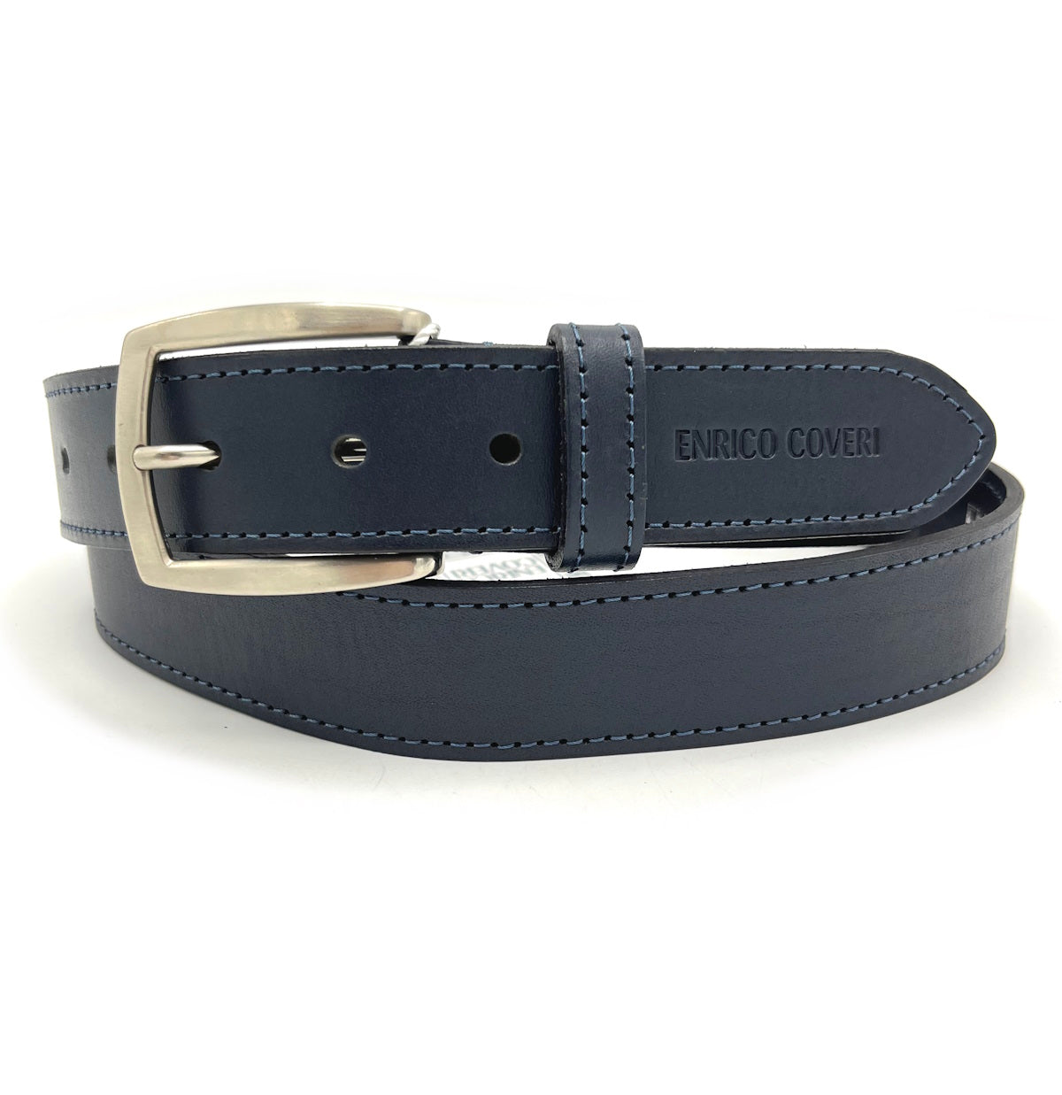 Genuine leather belt, Handmade in Italy, Brand Enrico Coveri, art. EC3515