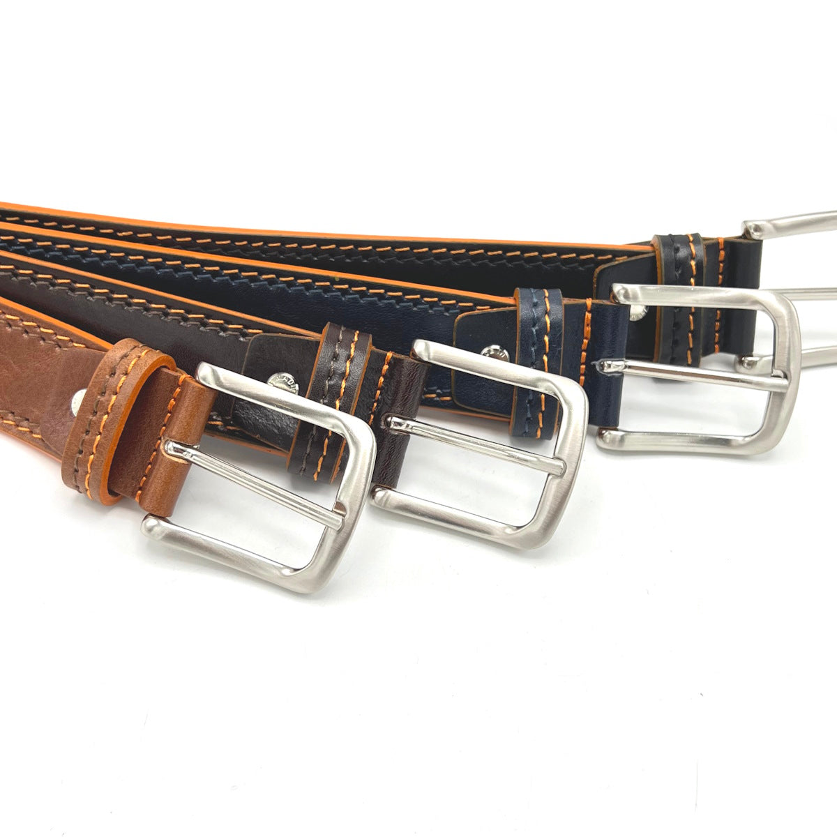 Cinture in vera pelle da uomo, Made in Italy, Suie Valentini, art. 254/35.391