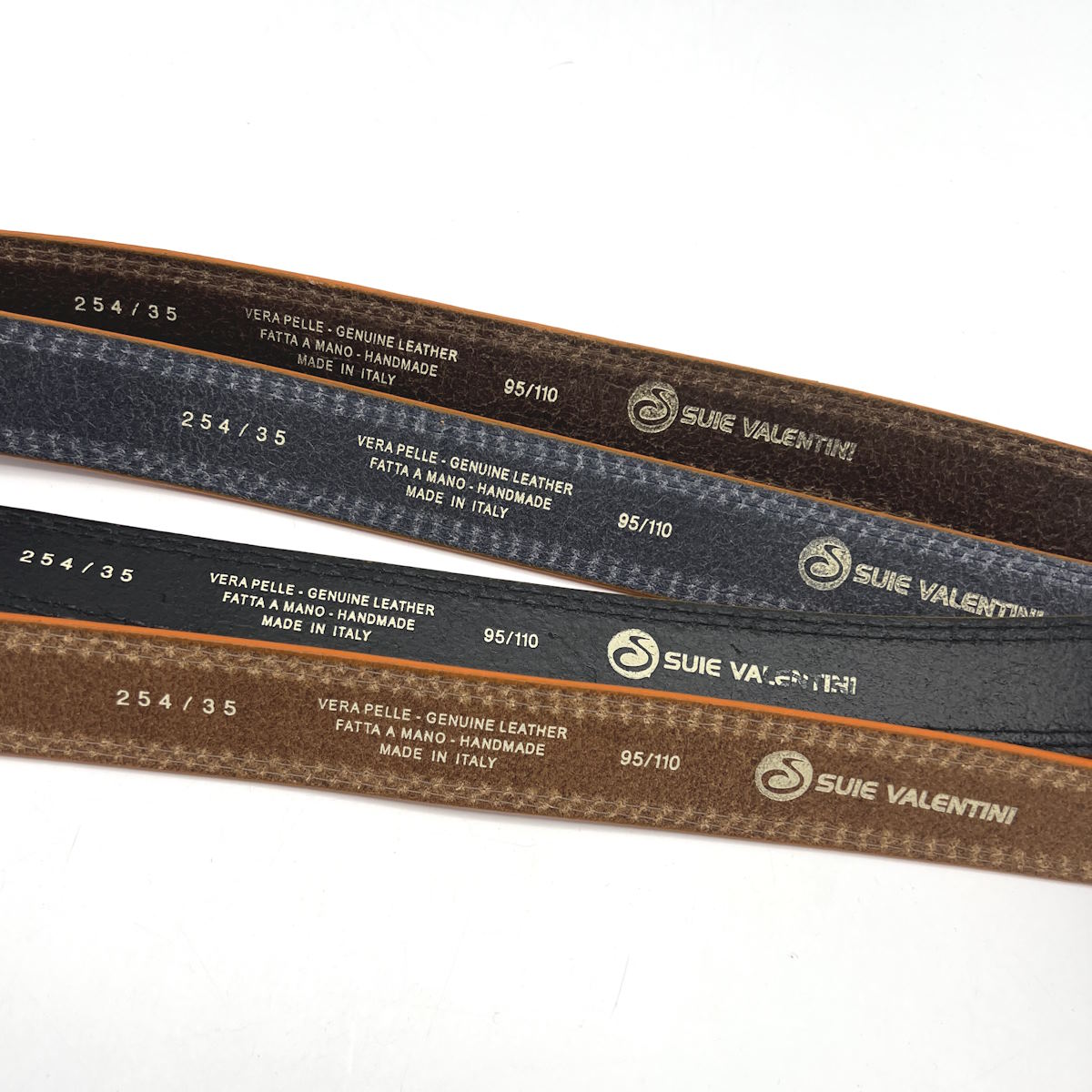 Cinture in vera pelle da uomo, Made in Italy, Suie Valentini, art. 254/35.391