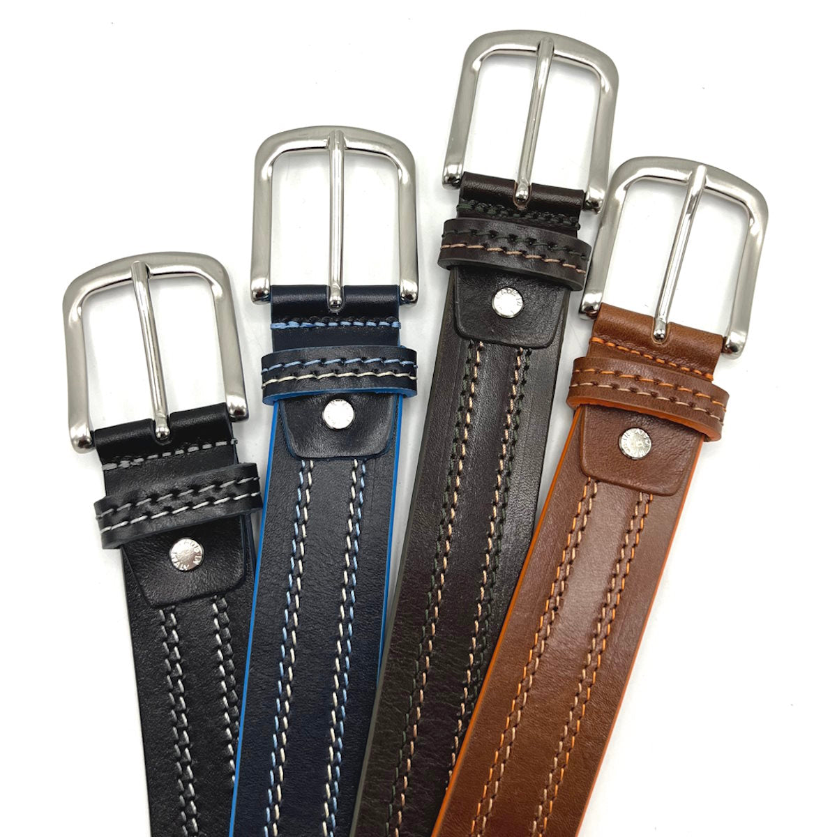 Genuine leather belts for men, Made in Italy, Suie Valentini, art. 255/35.391