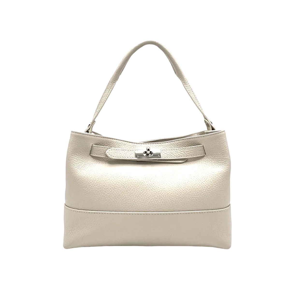 Genuine leather handbag with crossbody strap, Made in Italy, art. 112679