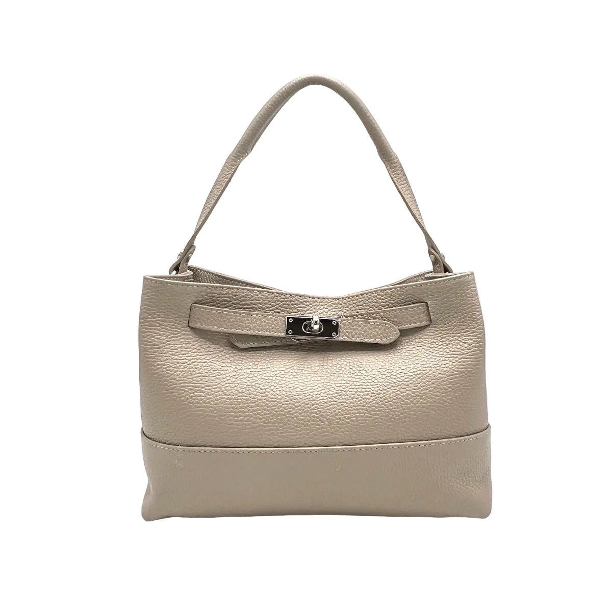 Genuine leather handbag with crossbody strap, Made in Italy, art. 112679