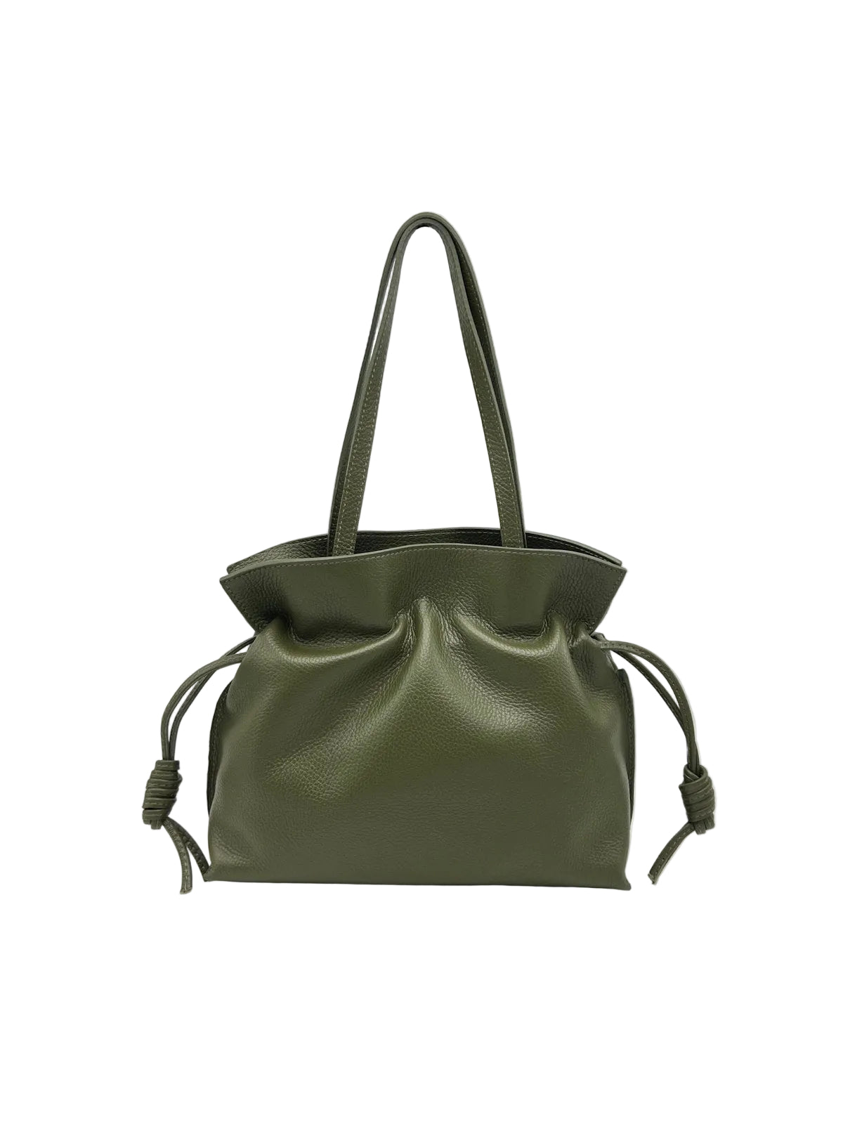 Genuine Leather Drawstring Pouch – Hand Carry & Crossbody Bag, Made in Italy, art. 112790