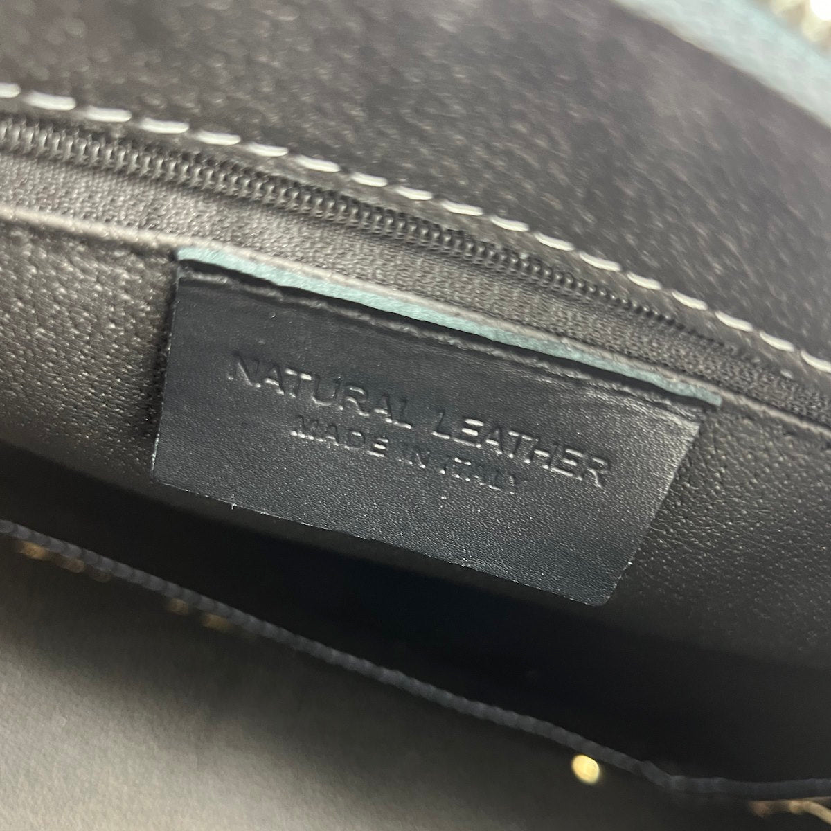 Summer collection, Medium leather and straw shoulder bag, Made in Italy, art. 112564