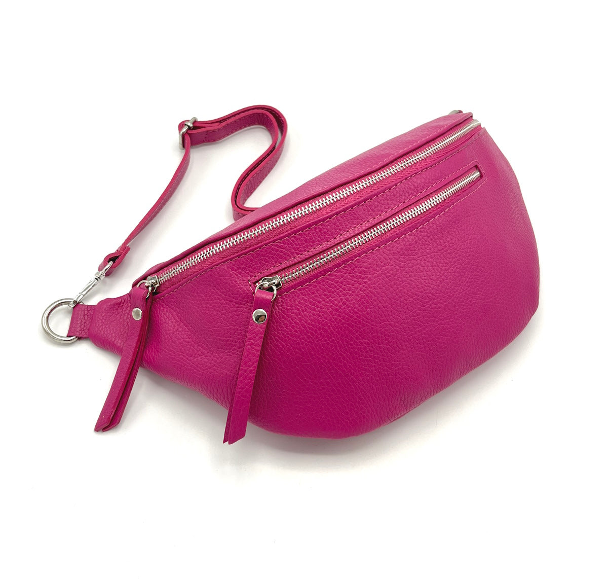 Genuine leather crossbody bag, Made in Italy, art. 112458