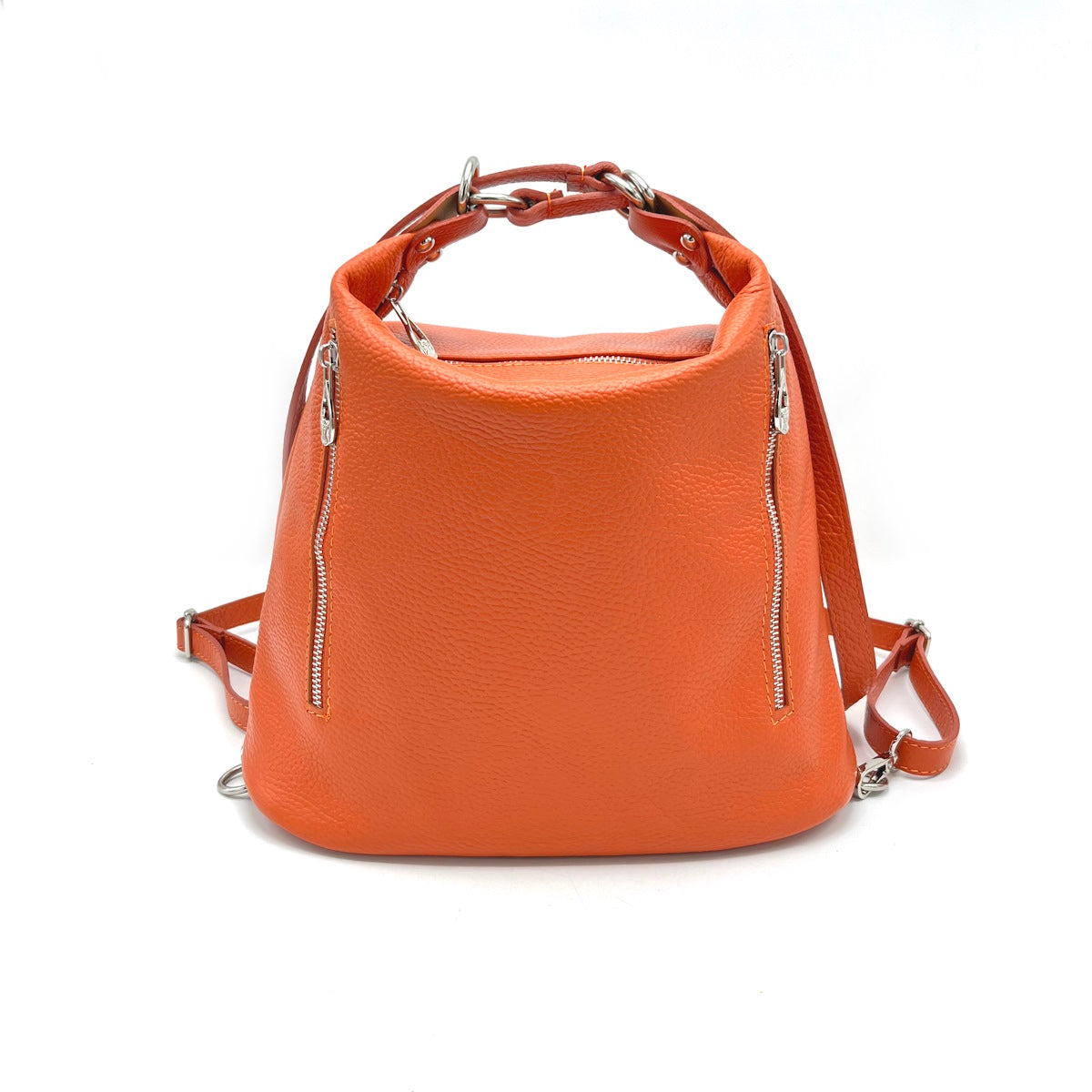 Zaino/tracolla in vera pelle, Made in Italy, art. 112460