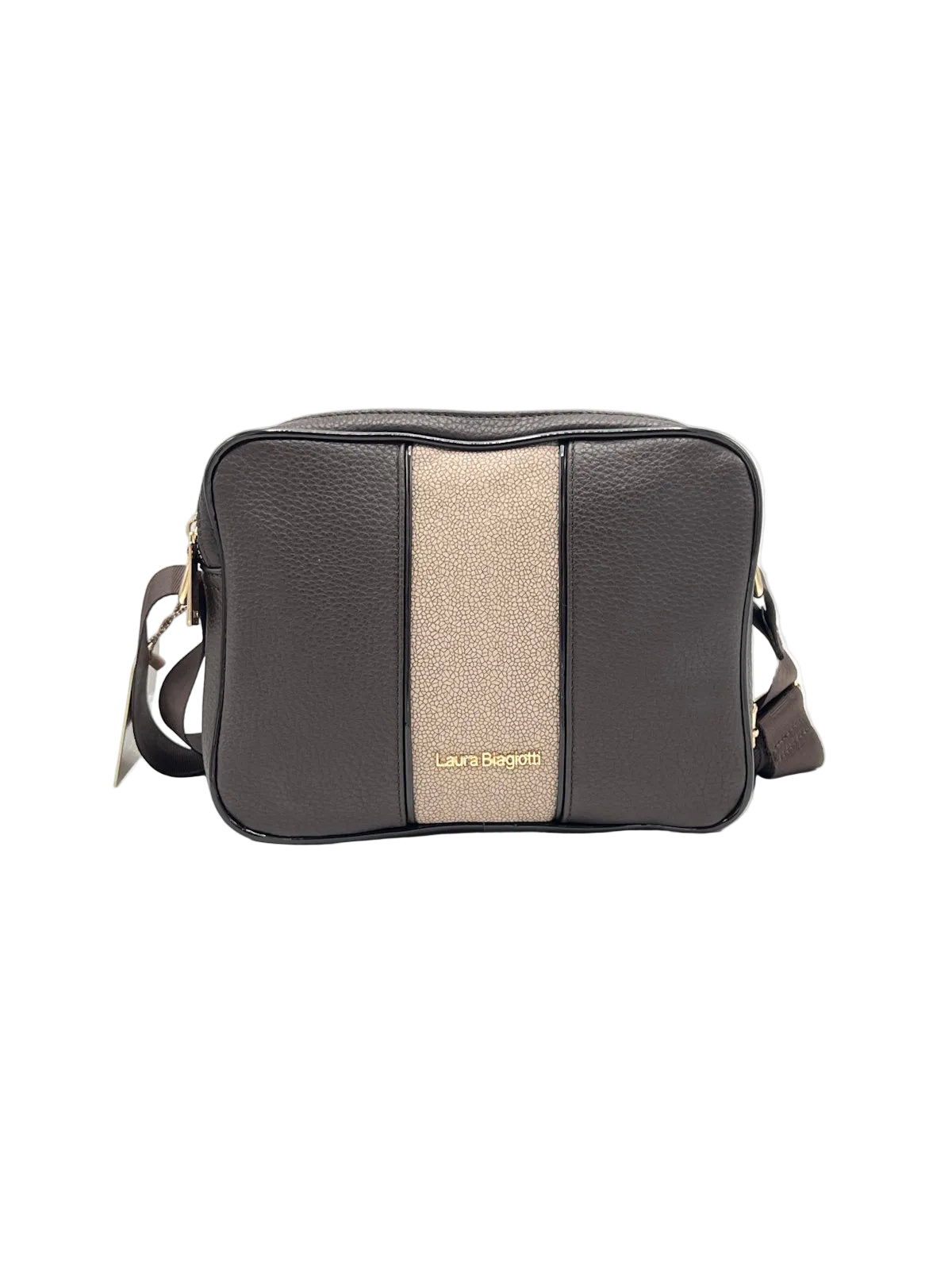 Double-Zip Compartment Crossbody Bag, Laura Biagiotti, art. LB104-5.290