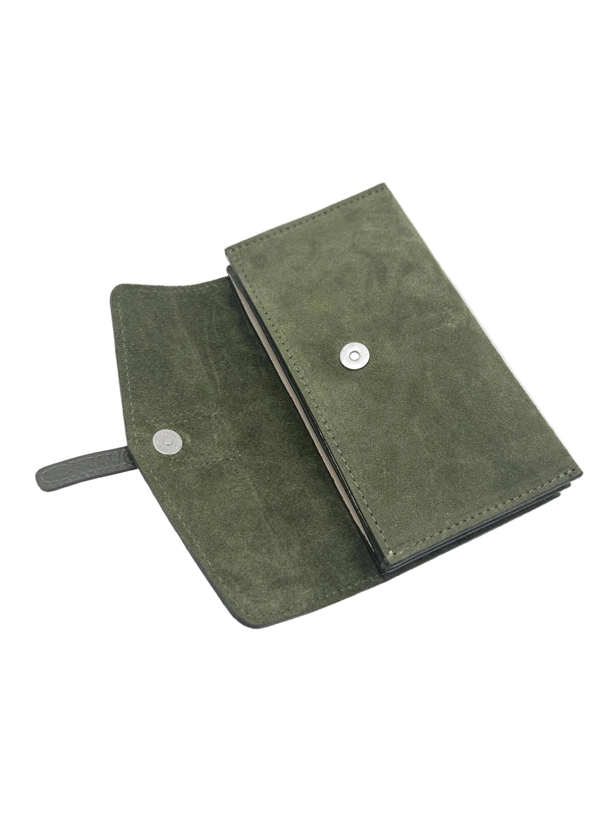 Suede and Genuine Leather Mini Clutch Bag, Made in Italy, Art. 112795