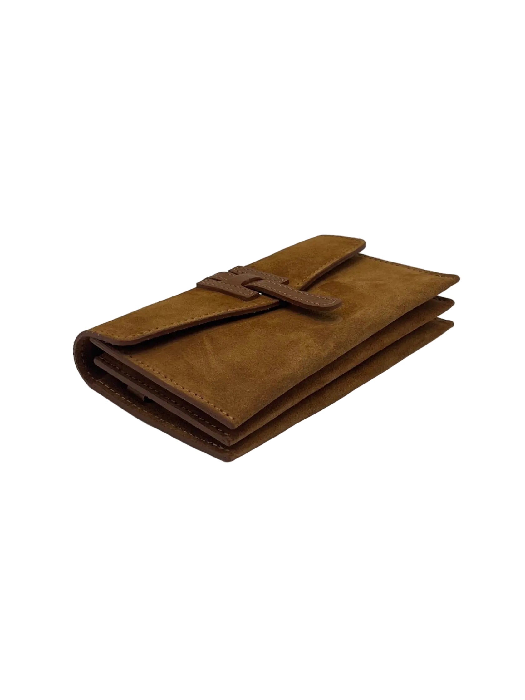 Suede and Genuine Leather Mini Clutch Bag, Made in Italy, Art. 112795