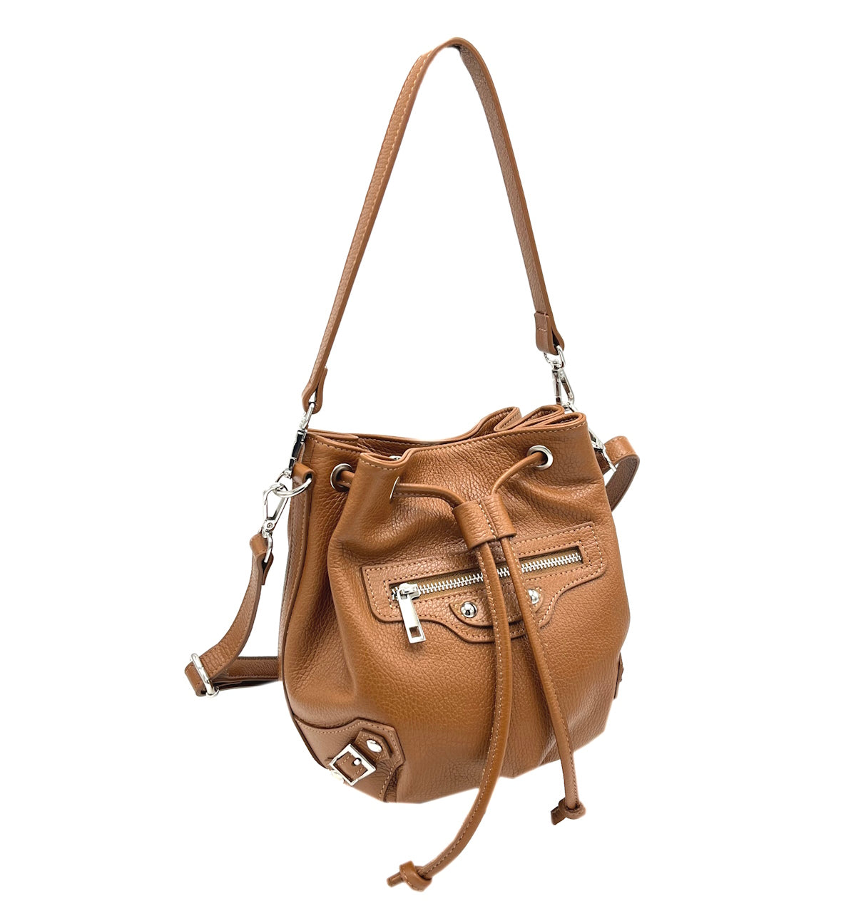Genuine leather shoulder bag, for women, Made in Italy, art. 112457