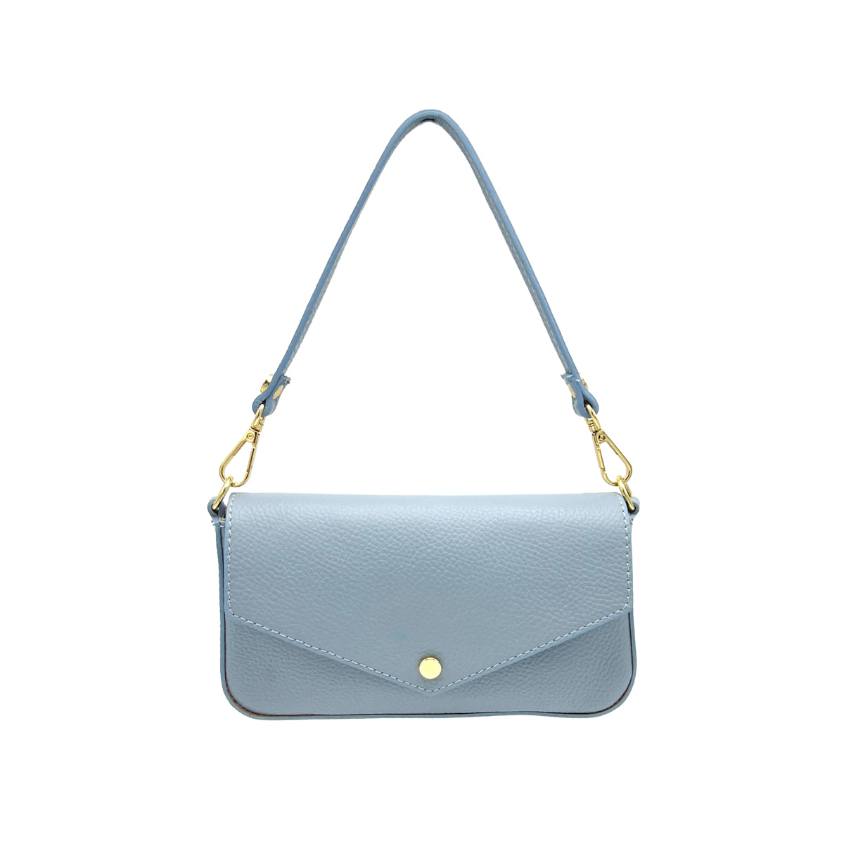 Small genuine leather shoulder bag, Made in Italy, art. 112489