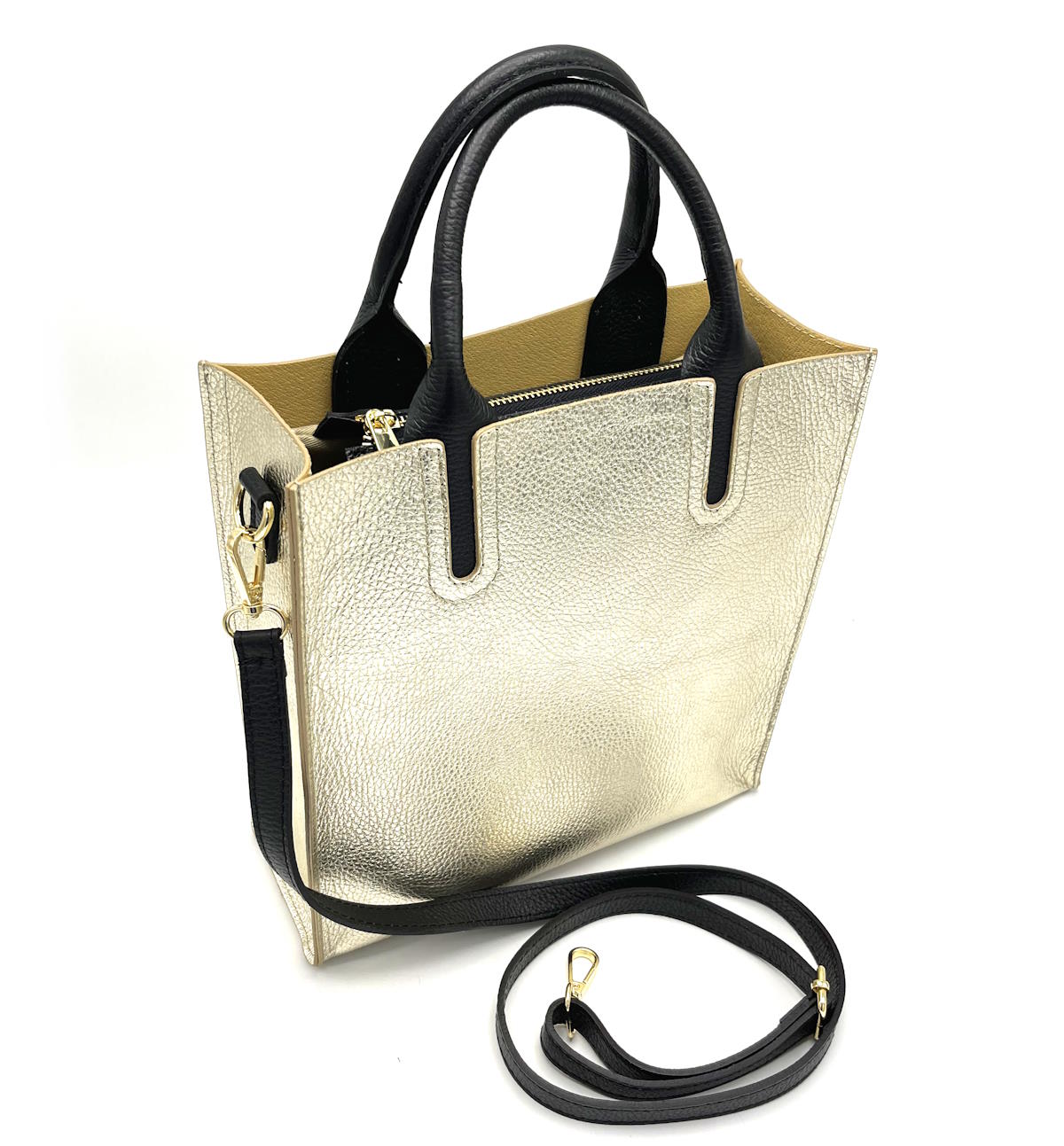 Genuine leather shoulder bag, Made in Italy, art. 112445/LA