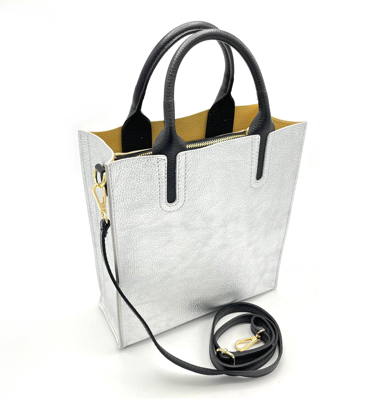 Genuine leather shoulder bag, Made in Italy, art. 112445/LA