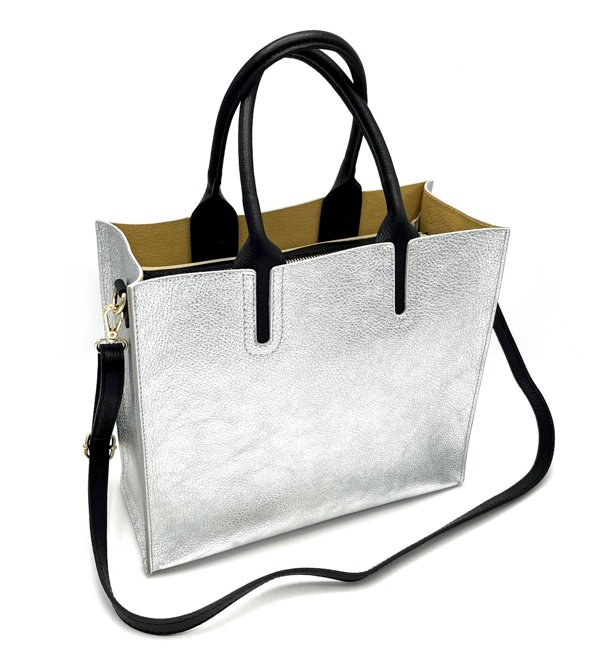 Genuine leather shoulder bag, Made in Italy, art. 112444/LA