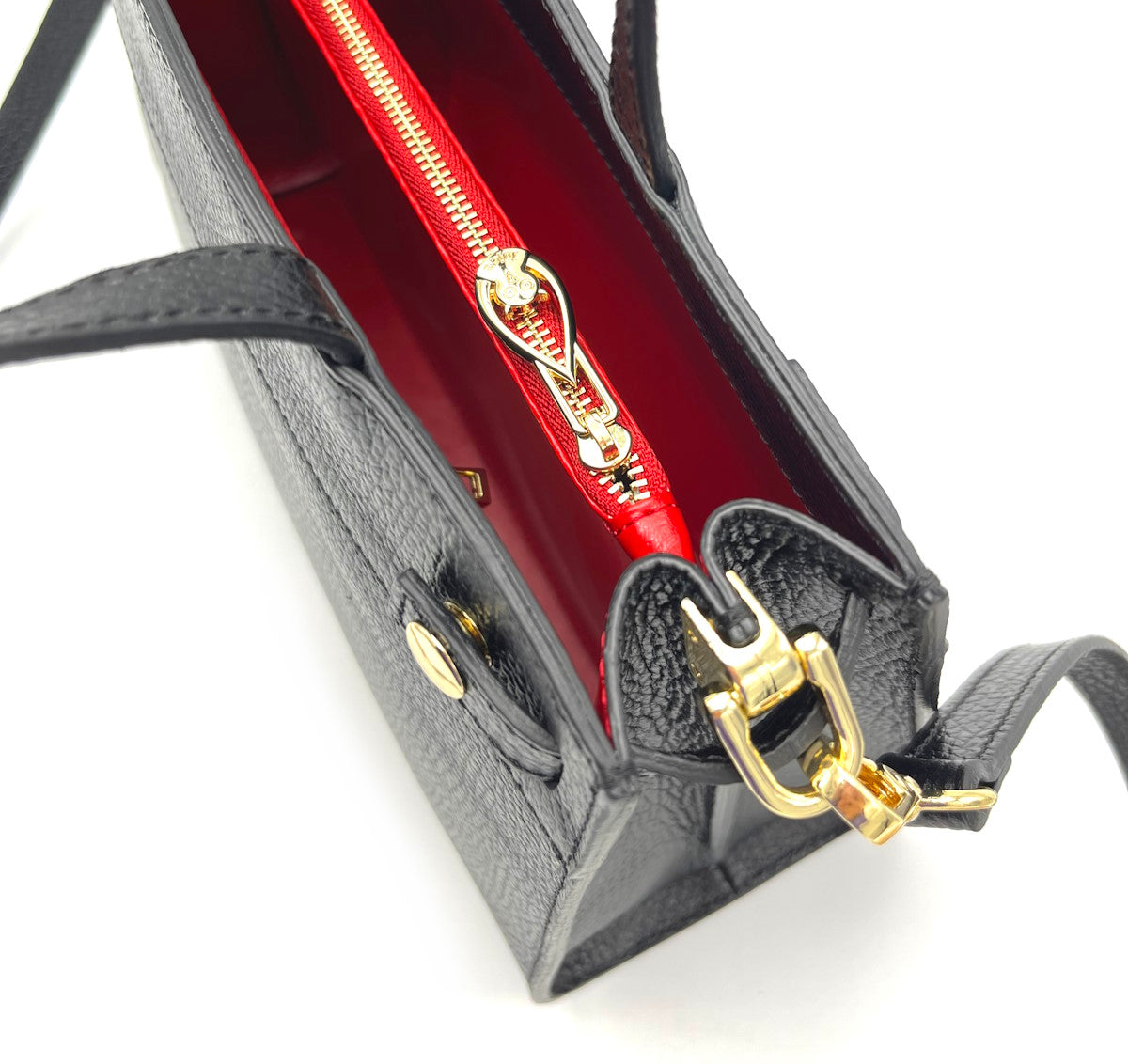 Genuine leather shoulder bag, Made in Italy, art. 112476