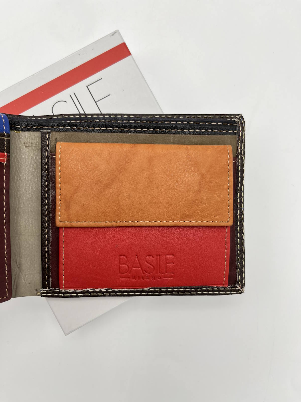 Genuine leather Wallet, Brand Basile, art. BA1905-2