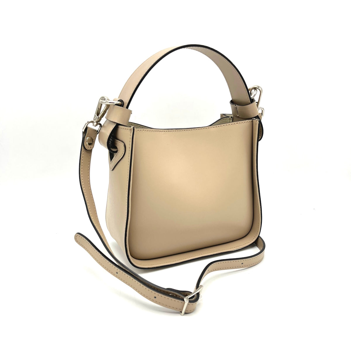 Genuine leather shoulder bag, Made in Italy, art. 112303BOX