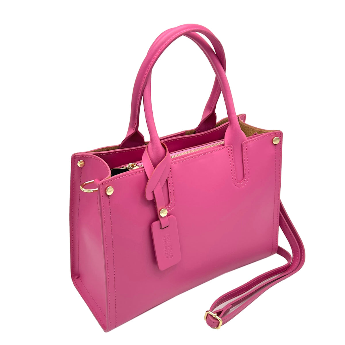 Genuine leather handbag, Made in Italy, art. 112577