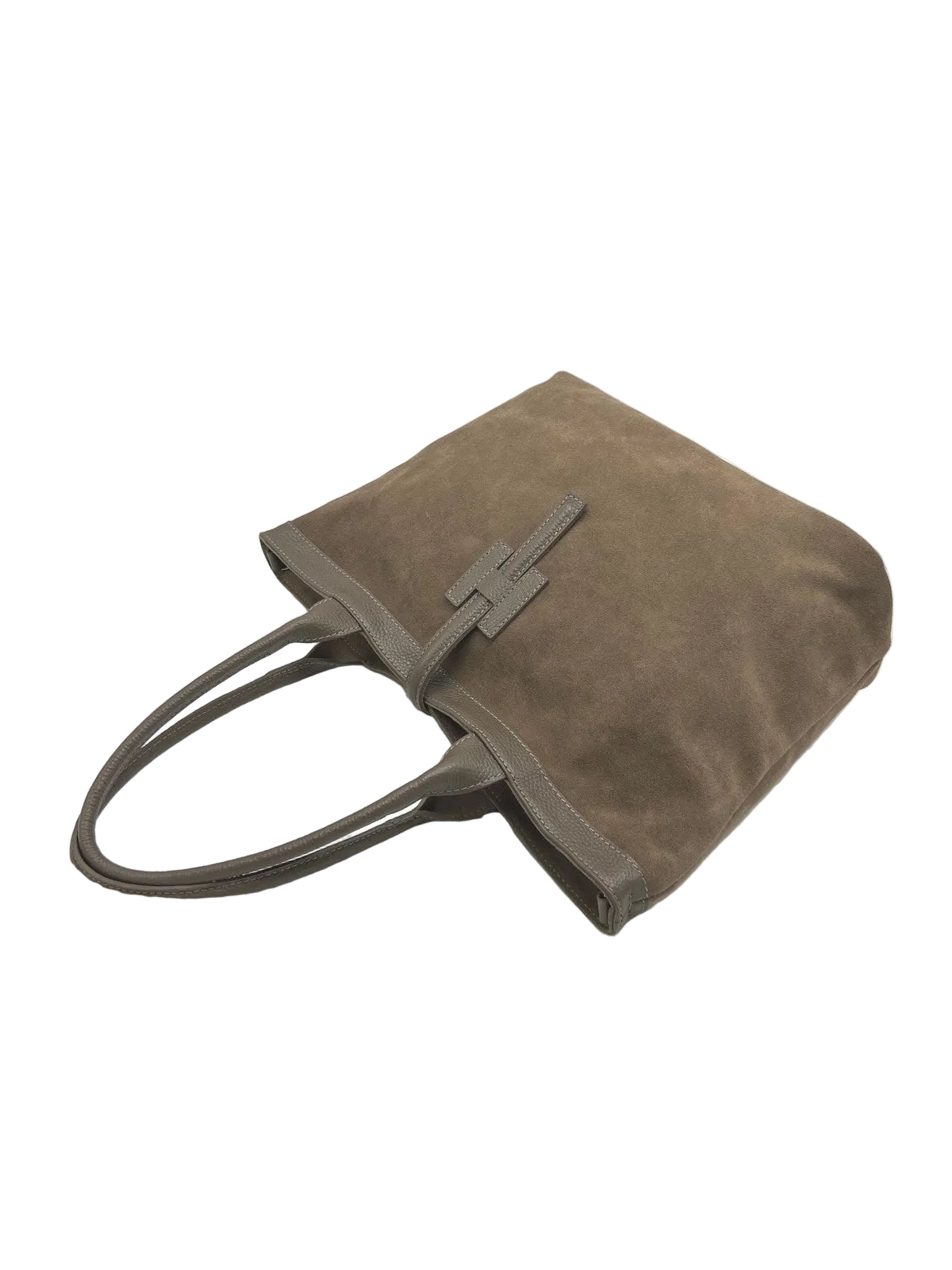 Genuine Leather & Suede Tote Bag, Made in Italy, art. 112804