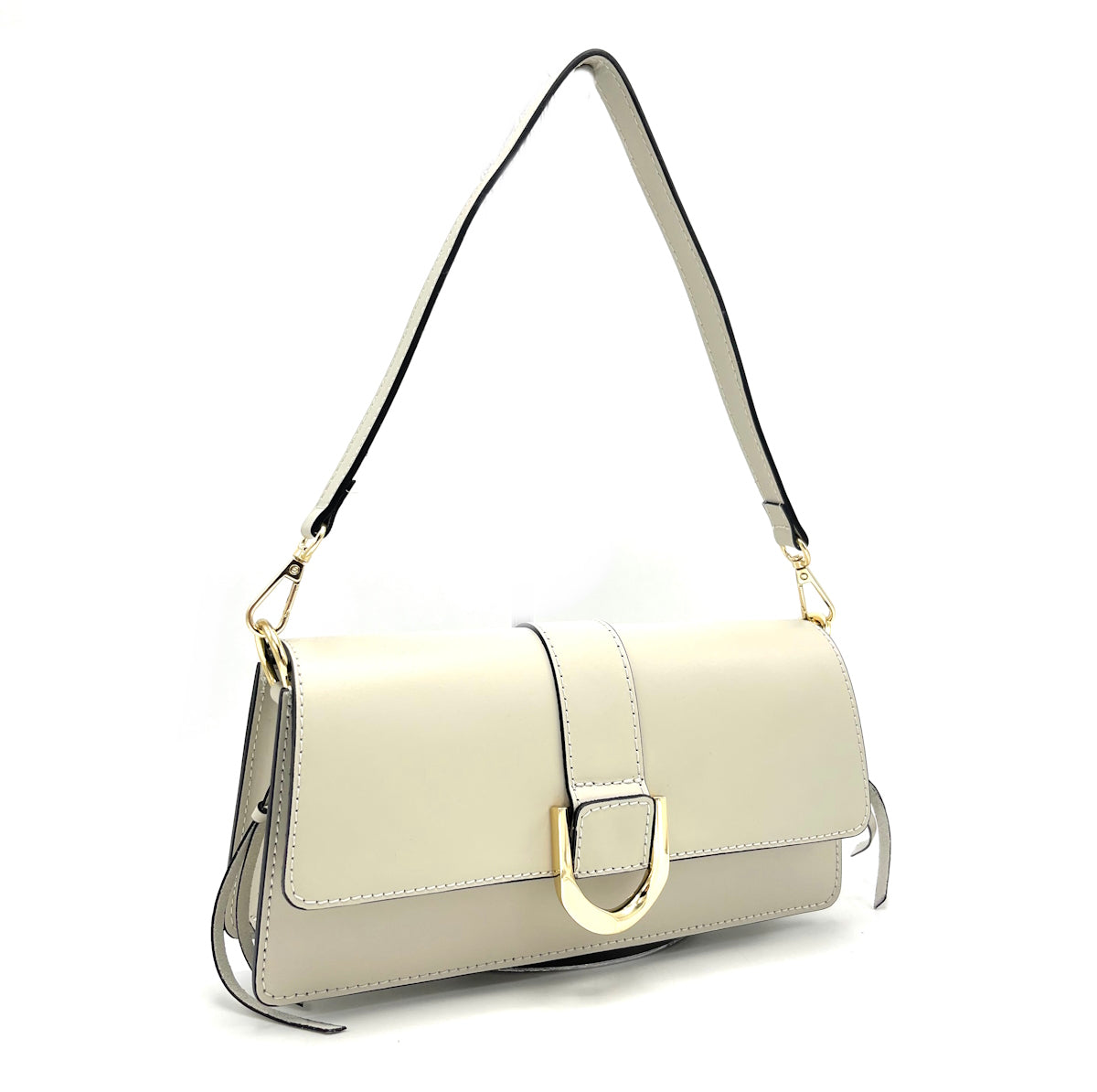 Genuine leather shoulder bag, for women, made in Italy, art. 112422