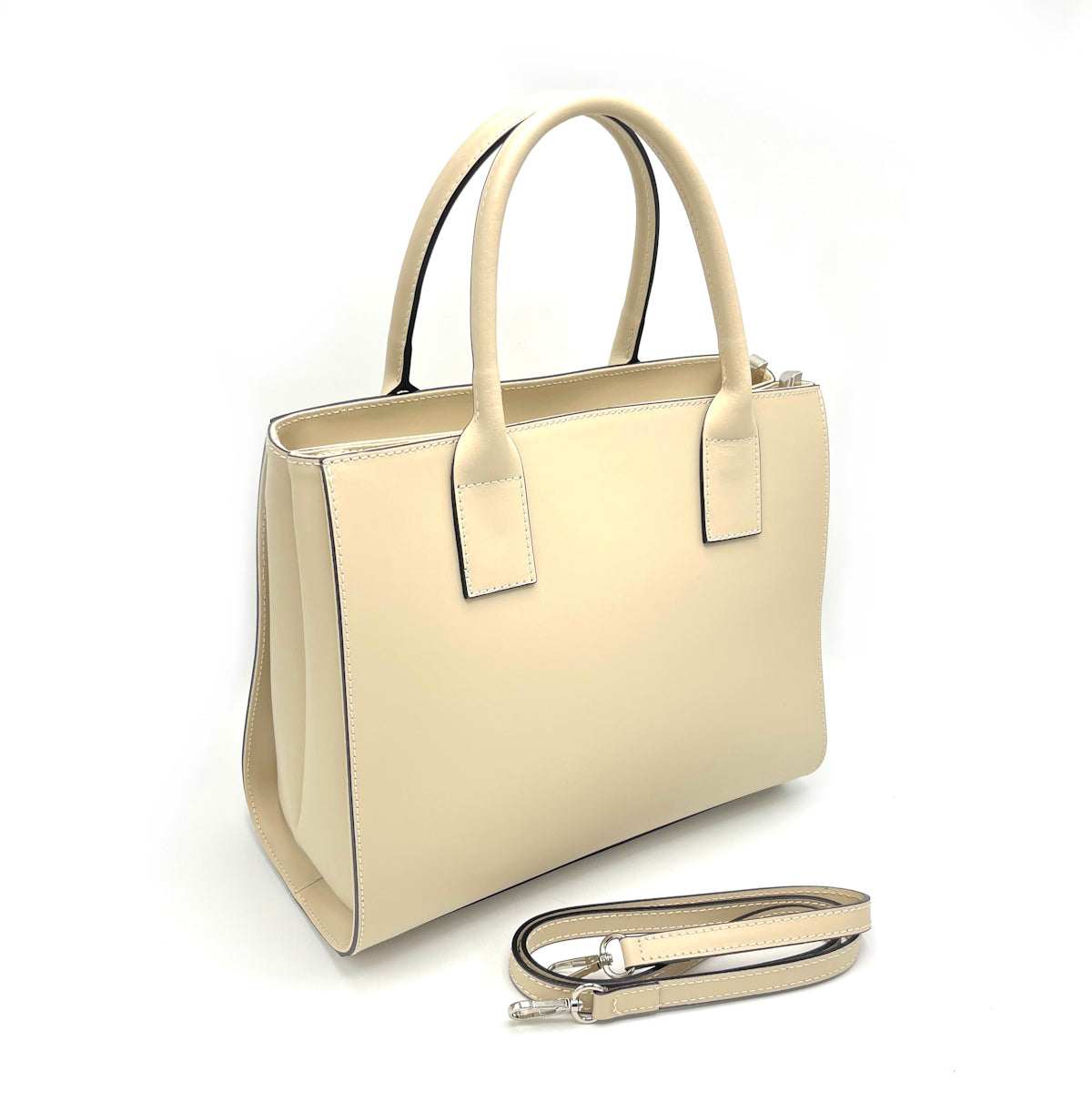 Genuine leather handbag, Made in Italy, art. 112472