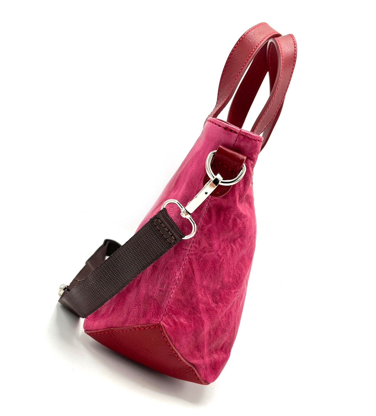 Genuine leather shoulder bag, Made in Italy, art. J803.480