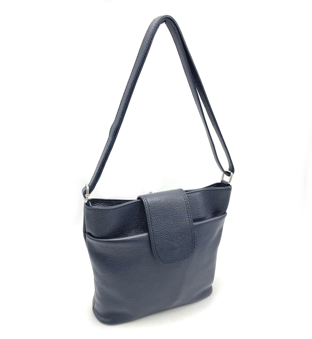 Genuine leather shoulder bag,Made in Italy, art. 112479