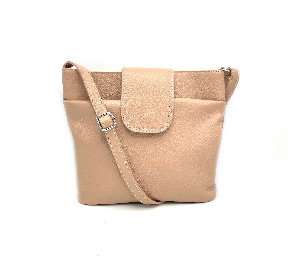 Genuine leather shoulder bag,Made in Italy, art. 112479