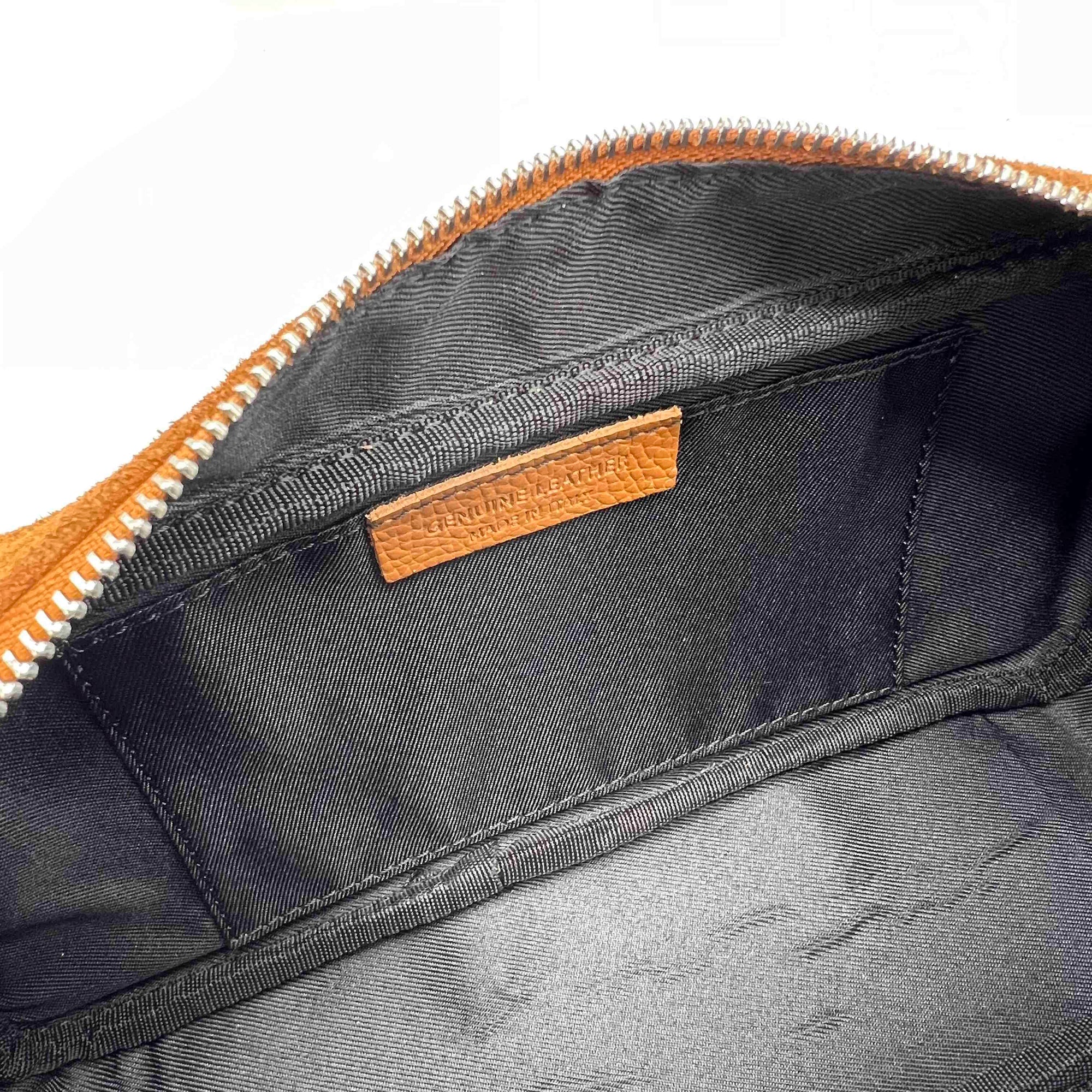 Suede leather shoulder bag, Made in Italy, art. 112583