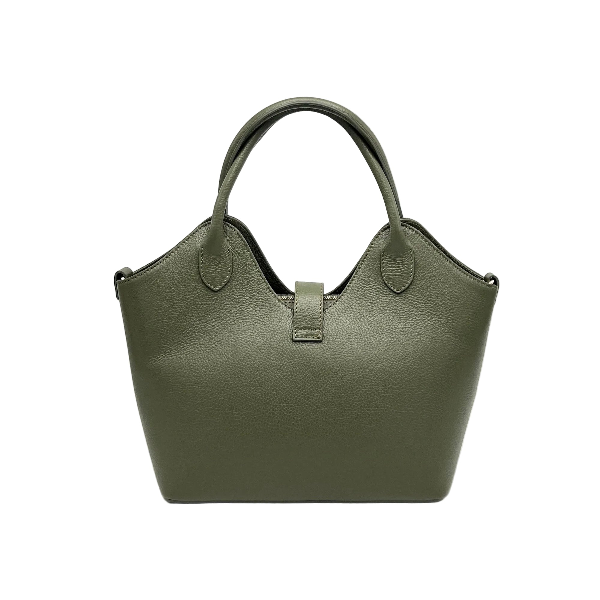 Suede leather handbag with crossbody strap, Made in Italy, art. 112683