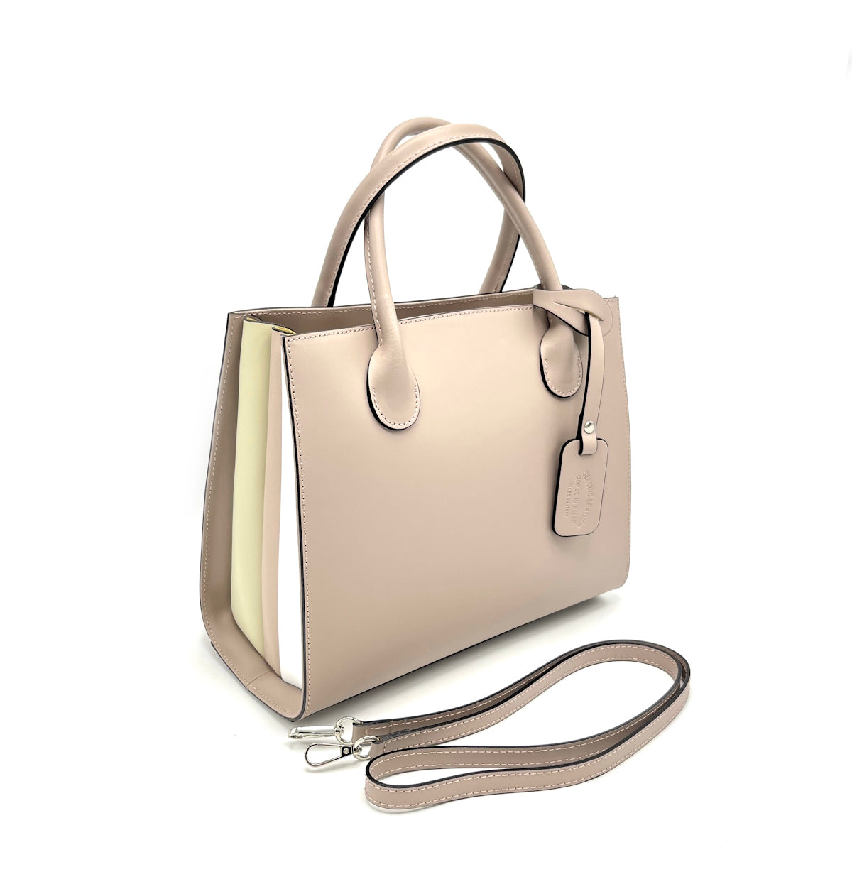 Genuine leather handbag, Made in Italy, art. 112481