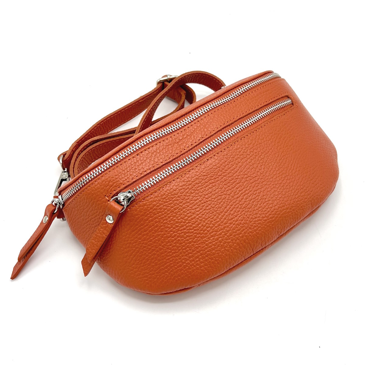 Genuine leather crossbody bag, Made in Italy, art. 112467