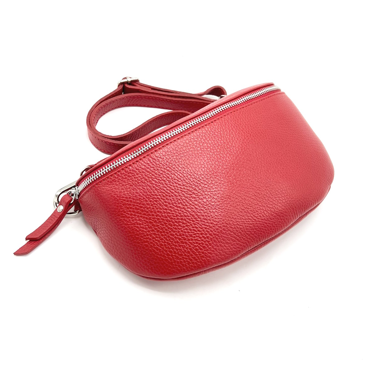 Genuine leather crossbody bag, Made in Italy, art. 112466