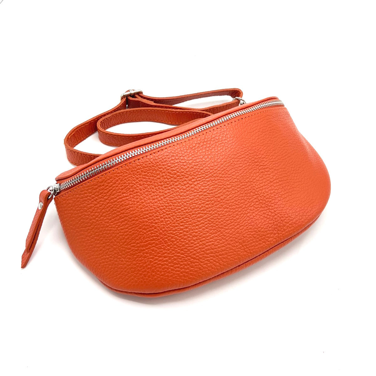 Genuine leather crossbody bag, Made in Italy, art. 112466