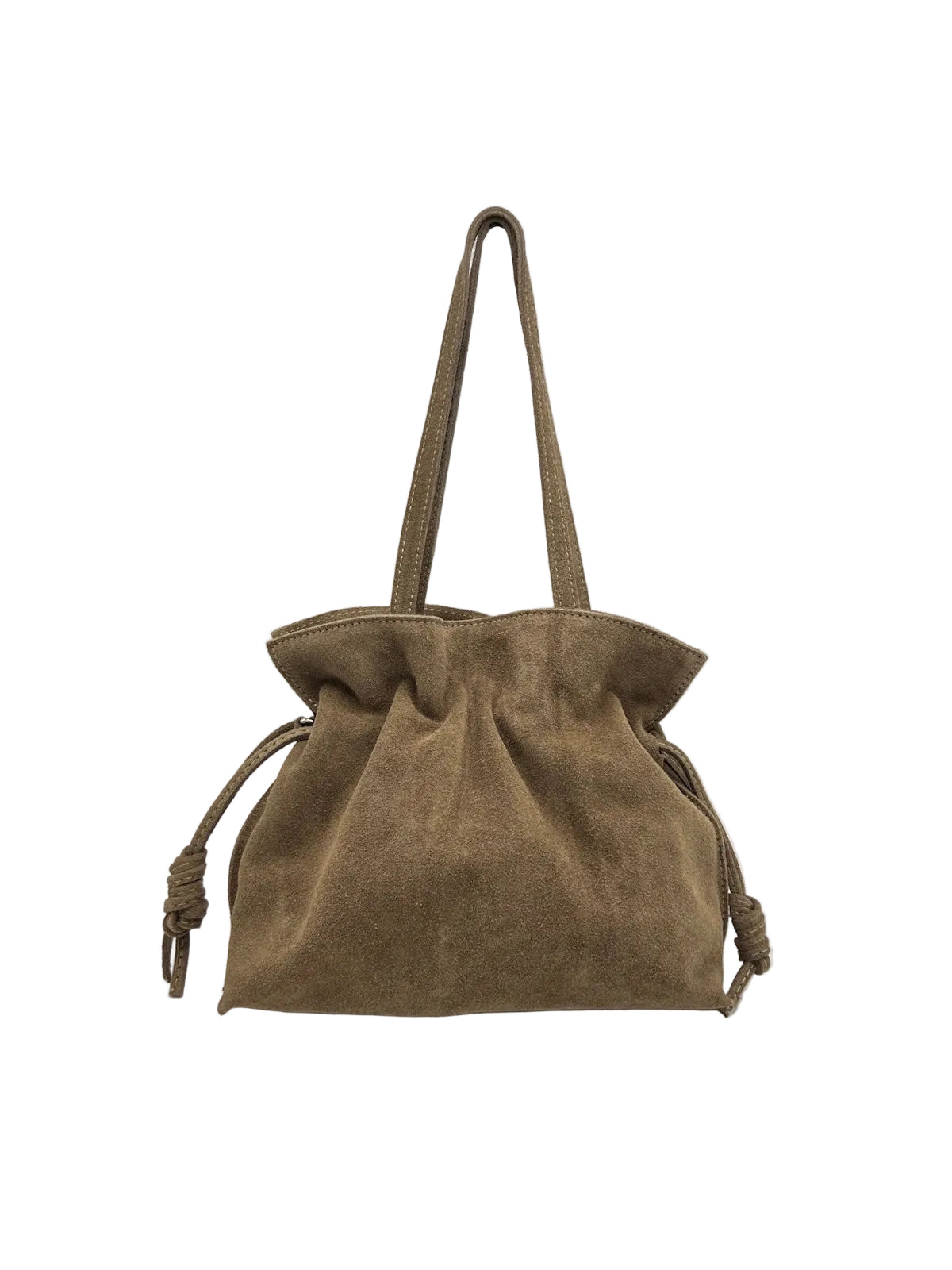 Suede Leather Drawstring Pouch – Hand Carry & Crossbody Bag, Made in Italy, art. 112806