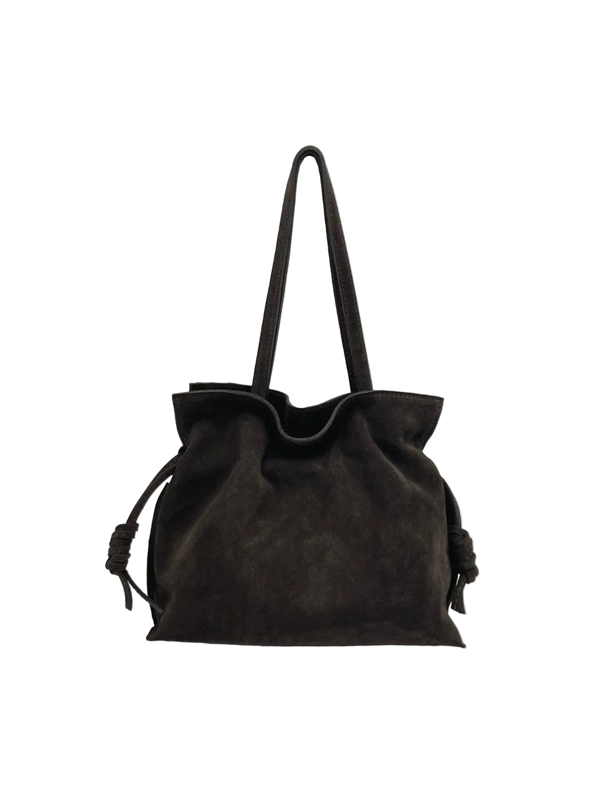 Suede Leather Drawstring Pouch – Hand Carry & Crossbody Bag, Made in Italy, art. 112806