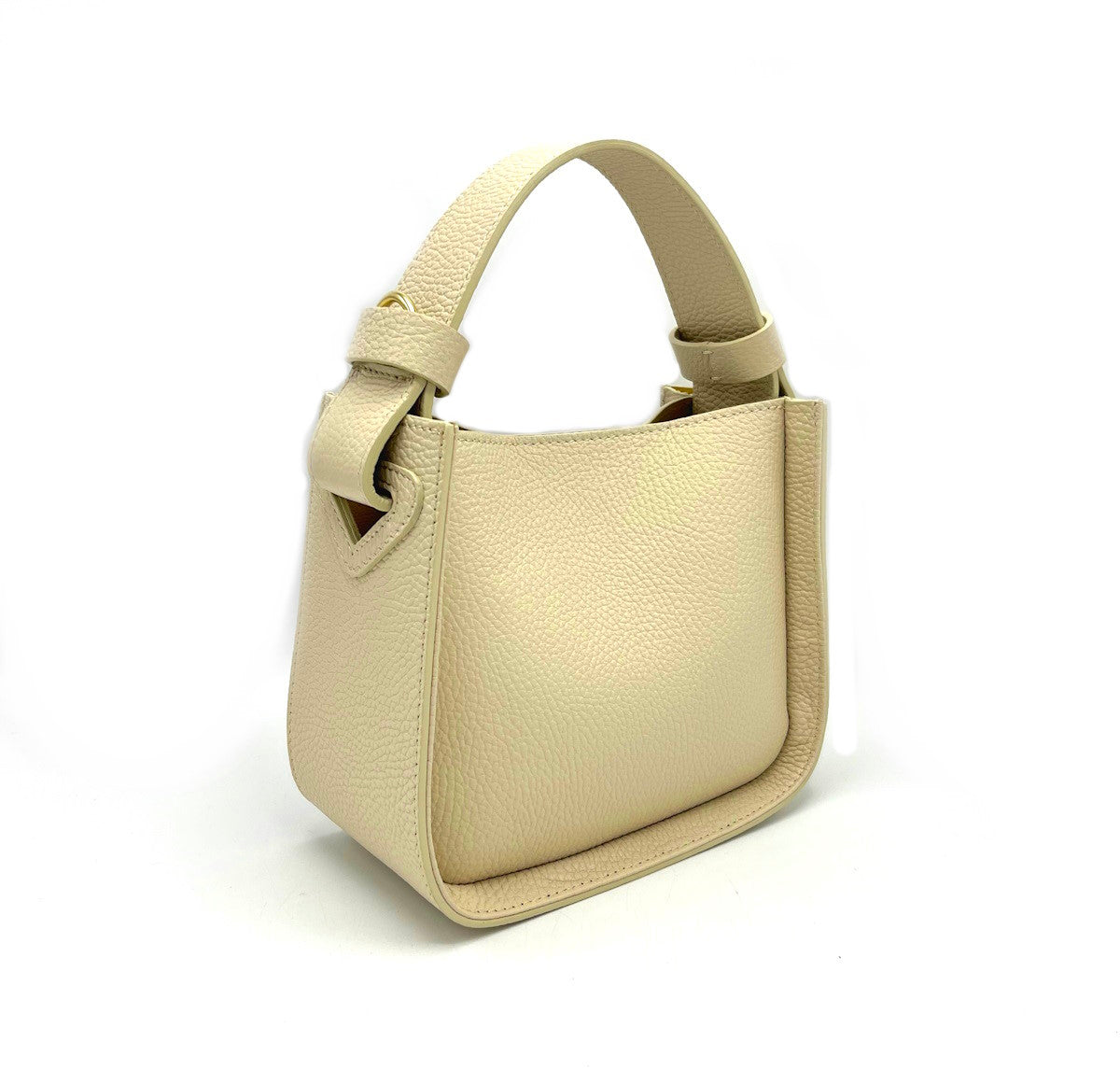 Printed genuine leather handbag, Made in Italy, art. 112482