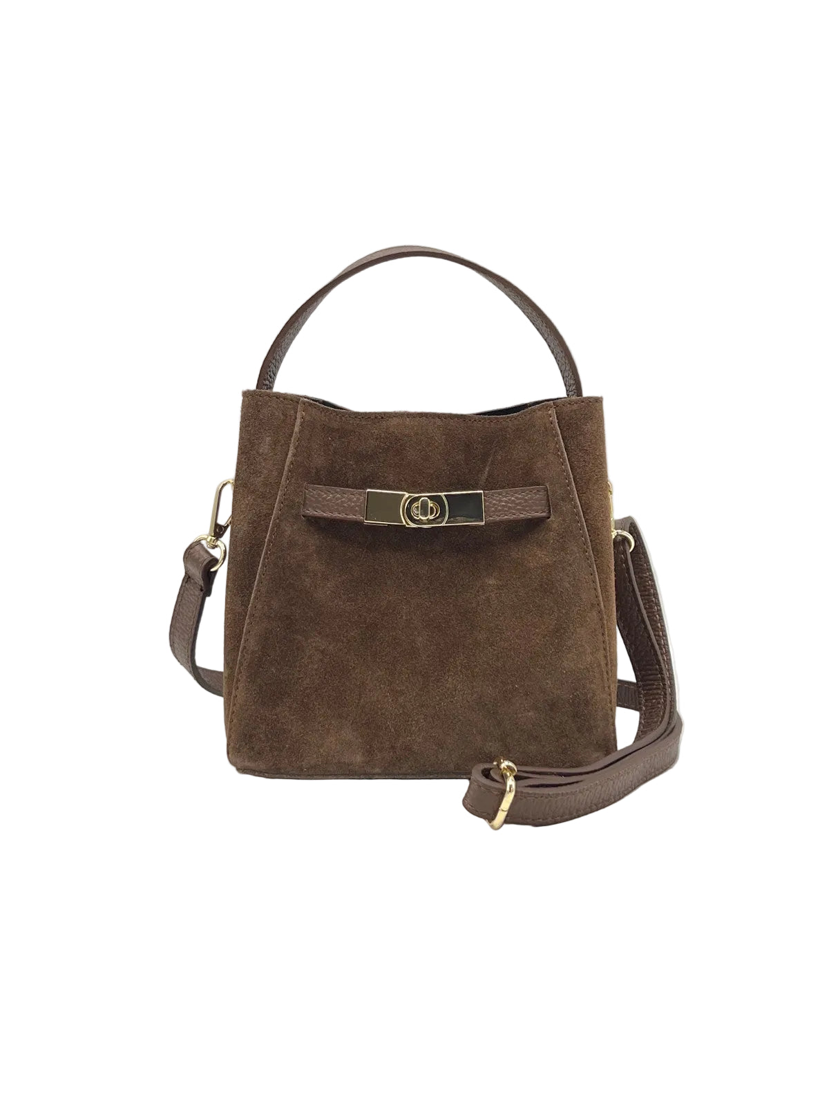 Women's Genuine Leather & Suede Mini Shoulder Bag, Made in Italy, art. 112807