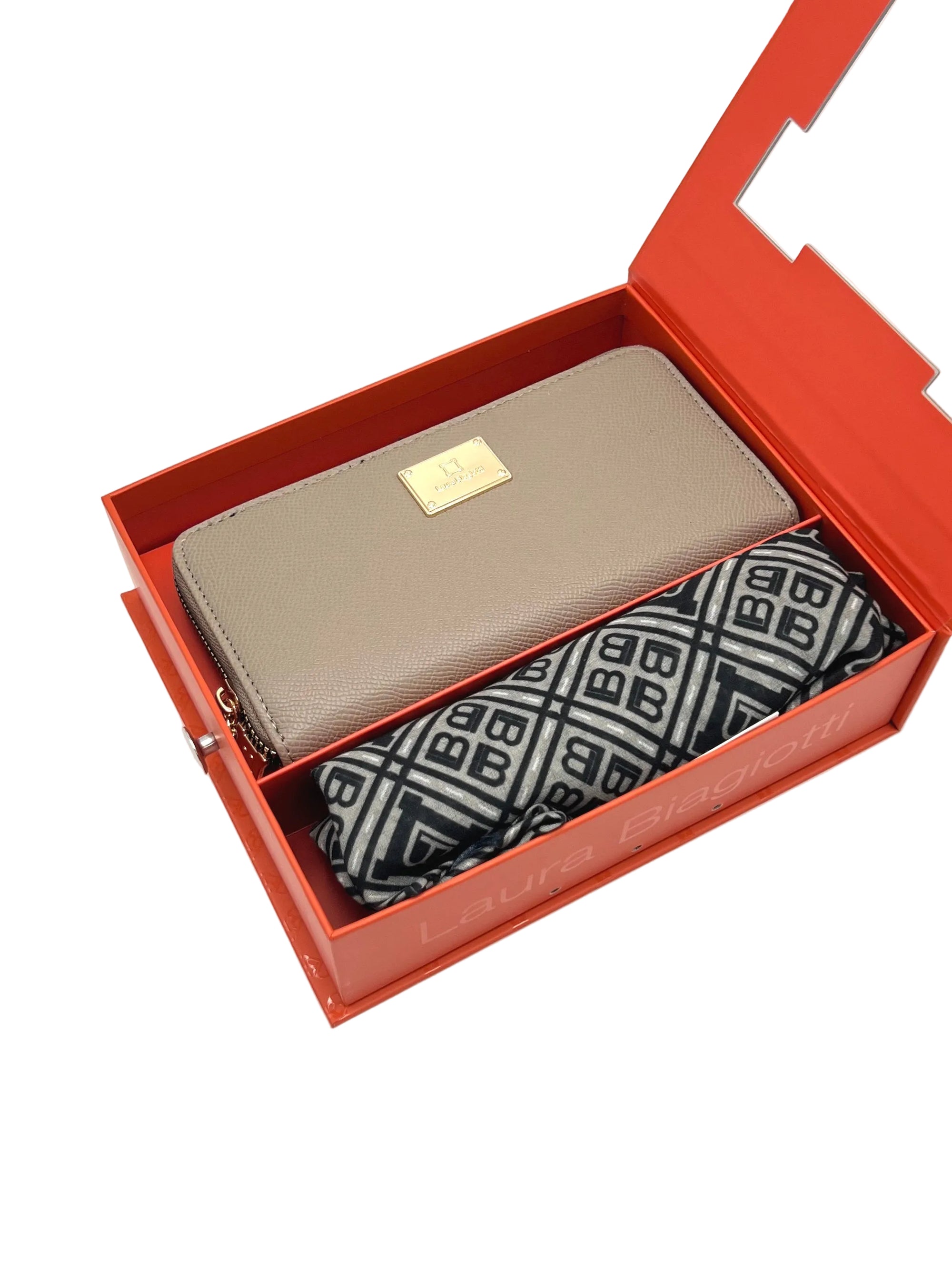 Valentine's Day Gift | Women's Eco Leather Wallet & Scarf Set, art. CLB25W-048